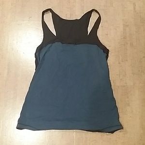 Lululemon green and black tank